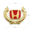Pegatina de metal para coche, logotipo de coche, cubierta para arañazos, pegatina decorativa, logotipo lateral de ala, pegatina para coche, logotipo de espiga de trigo de metal tridimensional 3D