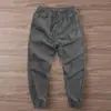 Compre um leve e ganhe um grátis macacão de trabalho primavera e verão masculino fino folgado resistente ao desgaste cintura elástica marca de moda calça macacão com amarração no tornozelo