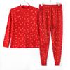 Ropa de algodón de cuello alto para mujeres de mediana edad y ancianas y pantalones de otoño, jersey cálido ajustado para madre otoño e invierno