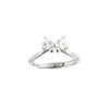 Anillo de lazo de plata S925 para mujer, diseño de nicho, ligero, de lujo, de alta gama, con circonitas dulces, ajustable, regalo