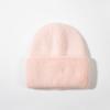 ¡Estilo de temperamento! Gorro de punto suave y glutinoso de piel de conejo para diseñador japonés, para mujer, invierno, grueso, cálido, protección para las orejas, lana