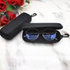 Nueva caja de almacenamiento portátil de EVA para gafas, negra con cremallera, caja para gafas deportivas, moda personalidad, caja para gafas deportivas