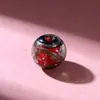 Contas de Vidro Cor Cinza Cinza de Incenso, Pulseira Combinando Cinco Cores Estilo Palácio Vermelho, Azul, Amarelo, Branco e Verde Acessórios para Joias DIY Contas Soltas