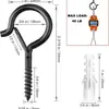 Gancho Tipo Q con Hebilla Elástica, Cabeza de Gancho Anticaída, Tornillo para Madera, Gancho de Lámpara de Signo de Interrogación, Gancho de Ojo de Oveja Hecho en Fábrica