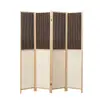 Biombo de madera maciza y ratán de papel estilo chino para sala de estar, entrada de hotel, fondo plegable para comedor, pared divisoria móvil para viviendas de alquiler