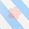 Cor acrílica transparente gelatina florzinha fresca flor de cinco pétalas pingente brincos chaveiro acessórios para joias diy