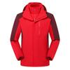 Traje de montañismo impermeable y cortaviento para hombre y mujer LOGO extraíble de tres piezas estampado