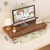 Organizador de escritorio, soporte para computadora de escritorio, elevador de monitor, base para pantalla de visualización, soporte de escritorio