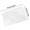 Marcador de PVC Portátil Lupa para Tarjeta de Presentación Tarjeta Ultradelgada 3 Veces Lectura para Personas Mayores Leer Instrucciones de Medicamentos 85*55mm