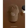 Nueva Gorra de Béisbol Bordada Estilo Retro Americano Simple para Mujeres, Protector Solar para Exteriores, Circunferencia de Cabeza Grande, Gorra de Pico Delgado para Hombres
