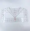 Ferramenta Popular de Alinhamento de Camisetas, Ferramenta de Calibração para Costura de Roupas e Calças Régua, Régua de PVC Especificamente para Réguas de Costura