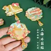 Ciudad de China Shanghái Perla Oriental Malecón Calle Peatonal Jardín Yu Cultural y Creativo Metal Magnético Imán de Nevera Personalizado