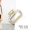 Novo Prendedor de Cabelo Estilo Francês, Presilha de Cabelo Meio Presa com Zircônia de Alto Padrão, Presilha de Cabelo da Parte de Trás da Cabeça Elegante e Simples, Presilha Tubarão Média