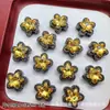 Estrella de Cinco Puntas de Circonio Estrella de Mar Multicolor Ocho Agujeros Flor de Cinco Pétalos Cuentas Espaciadoras Pulsera de Cristal con Cuentas DIY Accesorios para Pulseras y Collares