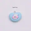 Resina de desenho animado simulação Panda Arco-íris Sol Nuvem orelha de pata de gato joia bolsa pingente acessórios DIY