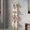 Colgador de Zapatos para Baño, Simple Estante para Guardar Pantuflas, Organizador de Zapatos de Múltiples Niveles, Soporte de Pared para Zapatos para Baño