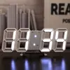 Reloj Digital LED 3D Inteligente Reloj Despertador Electrónico Transfronterizo Reloj de Pared para Sala de Estar Temperatura Interior