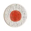 Posavasos Absorbente Redondo Estilo Japonés, Posavasos Duro de Tierra de Diatomeas Aislante de Calor, Salvamanteles de Escritorio, Posavasos Anti-quemaduras para Mesa de Comedor, Posavasos para Taza de Té de Oficina