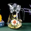 Hervidor de Agua de Vidrio Esmaltado Creativo Verano Hogar Hervidor de Agua Fría Hervidor de Jugo Hervidor de Té Resistente al Calor Hervidor de Agua para Té de Hotel