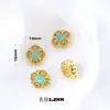 Acessórios de Turmalina Natural Anéis com Contas Banhados a Ouro Cobre com Acessórios de Pedra Tianhe Pulseira Colar Joias DIY com Contas
