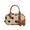 Bolso cruzado, otoño 2026, bolso de mano de lunares, bolso de trabajo para mujer, diseño versátil, nueva versión coreana, bolso de bolos de nicho