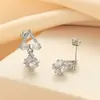 Brincos Geométricos de Gota de Água de Luxo Leve e de Alta Qualidade para Mulheres Zircônia Microincrustada Triângulo Pequeno Fragrante Moda Brincos Simples