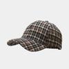 Amazon Nova Boina Padrão Pied-de-poule Vintage Boné de Beisebol Masculino e Feminino Compras ao Ar Livre Versátil Boné Curvo Tendência