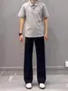 Pantalones de traje formales para profesionales de negocios, resistentes a las arrugas, sin planchado, de pierna recta, pantalones casuales de alta gama de lujo ligero estilo americano, ropa de hombre para otoño e invierno