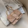 Bolso Pequeño de Celebridad de Internet para Mujer 2023 Nueva Moda Popular Bolso de Cadena Felpa de Lana de Cordero Bolso de Hombro Estilo Occidental Bolso Bandolera