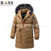 Bestseller transfronteiriço: jaqueta com capuz masculina de cor sólida, solta, espessa e quente, para outono e inverno, casaco de algodão casual de comprimento médio, moderno