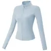 Chamarra Deportiva Transfronteriza con Cuello Forrada de Polar para Mujer de Manga Larga para Fitness Otoño e Invierno para Exteriores Profesional para Correr por la Mañana Traje de Yoga Top