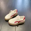 Zapatillas de Entrenamiento Alemanas Retro de Suela Gruesa para Mujer Otoño Nuevo Bloqueo de Color Simple Versátil para Viajes Diarios Estudiante Suela Suave Casual Zapatillas de Tabla