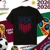 Camiseta Estampada con Logo de Equipo de la Copa del Mundo 2026 La Más Vendida en Amazon Casual de Manga Corta Talla Europea
