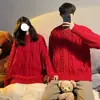 Fornecimento Direto da Fábrica Inverno Ano Novo Ano Novo Ano de Nascimento Par Roupas Suéter Vermelho Torcido Masculino e Feminino Roupas Largas