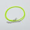 Collar de cordón de cuero encerado de Corea de 1.5 mm/2 mm multicolor opcional accesorios de joyería DIY 100/bolsa al por mayor