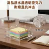 Caja de almacenamiento de notas acrílica personalizada, caja de almacenamiento magnética transparente para escritorio, caja de exhibición de escritorio para oficina y hogar