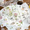 Serie Diario de Vida Lenta Crepúsculo Washi Troquelado Cinta de Aceite Especial Cinta para Esenciales Diarios 4 Tipos