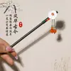 Grampo de Cabelo de Madeira de Bambu com Franjas, Grampo de Cabelo para Mulheres, Acessórios de Cabelo, Grampo de Cabelo para Penteados Presos, Acessórios para Hanfu, Grampo de Cabelo para Modelar o Cabelo, Novo Grampo de Cabelo Estilo Chinês