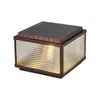 Luz Solar LED Impermeable Casual para Exteriores Lámpara de Paisaje Moderna para Patio de Villa Pilar de Puerta de Jardín Valla Luz de Cuatro Colores