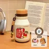 Nueva taza térmica de acero inoxidable 316, con un diseño creativo y artístico, perfecta para estudiantes, con un estilo de taza de leche portátil, lindo y adorable.