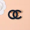 Broche Transfronterizo Estilo Nuevo Estilo Chanel Esmalte Color Mezclilla alta calidad Moda Personalidad Versátil Corsage Femenino