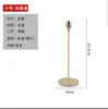 Suporte de Velas de Ferro Forjado Estilo Europeu para Mesa de Centro Single Head Criativo Romântico Galvanizado Dourado para Casamento Ornamento de Suporte de Velas Novo Produto
