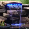 Lámpara Especial de Cascada de Acero Inoxidable Salida de Cascada Lámpara LED de Bajo Voltaje con Lámpara Sumergible de Bajo Voltaje de 12V Control Remoto Artículo Predeterminado