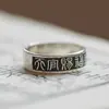 Anillo de Bendición del Funcionario Celestial Yuhong, Adecuado para Todas las Ocasiones, Anillo Abierto Vintage, Anillo con Texto Artístico Estilo Chino, Venta Directa del Fabricante
