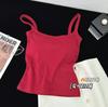 Camisola de una pieza de algodón puro para niña, de corte ajustado, moderna, con copas fijas de látex, ropa interior Spice Girl Base Beauty Back