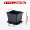 Maceta Cuadrada Engrosada Transpirable para Sedum Maceta para Flores Suculentas Plástico Pequeña Negra Cuadrada Maceta para Plántulas Flor Planta Verde Control de Raíces Anti-Pudrición de Raíz