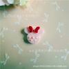Simulación Mickey Donut Resina Comida Juego Minnie Galleta DIY Tarjeta para Cabello Crema Gel Accesorios para Funda de Teléfono
