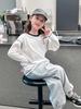 Camiseta Blanca de Manga Larga para Niñas Top Infantil Camiseta Base Ropa para Niños Grandes Ropa Interior Estilo Nuevo de Primavera 2025 para Niña