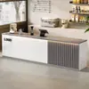Mostrador de Bar Mostrador de Caja Mostrador Comercial Catering Tienda de Té con Leche Café Bar de Agua Gabinete Integrado Lujo Ligero Sensación de Gama Alta Recepción