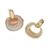 Novos Brincos de Diamante de Cobre da Primavera de 2024 Design de Moda Brincos Únicos para Mulheres Elemento de Luxo Leve Brincos